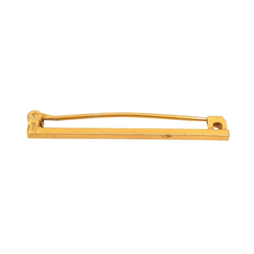 Old Antique Victorian Gold Filled Bar Pin Classic Simple Smallâ Rectangular 1.5"